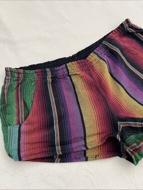UO Staring at Stars Mexican Blanket Mini Micro Shorts